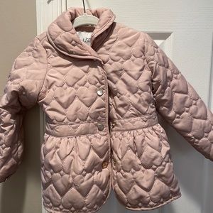 Toddler girl pink peacoat